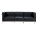 Comercial Furniture Classic Designer Couch Black 1 Seater Le Corbusier LC3 Leather Office Sofa